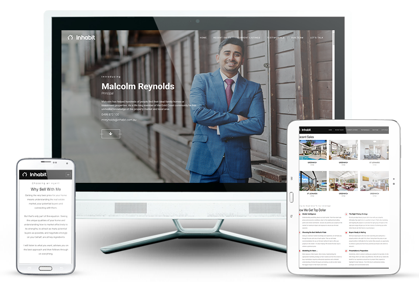 Real Estate Salesperson Microsite